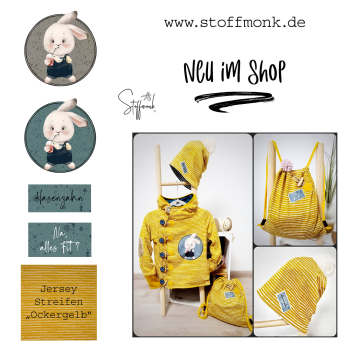 Patch / Aufnäher  - "Hasenzahn" - dunkles Petrol